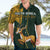 Custom South Africa Springbok Jumping Hawaiian Shirt With Kente Patterns - Wonder Print Shop