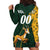 Custom South Africa Springbok Jumping Hoodie Dress With Kente Patterns - Wonder Print Shop