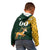 Custom South Africa Springbok Jumping Kid Hoodie With Kente Patterns - Wonder Print Shop