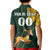 Custom South Africa Springbok Jumping Kid Polo Shirt With Kente Patterns - Wonder Print Shop