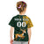 Custom South Africa Springbok Jumping Kid T Shirt With Kente Patterns - Wonder Print Shop