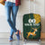 Custom South Africa Springbok Jumping Luggage Cover With Kente Patterns - Wonder Print Shop