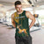 Custom South Africa Springbok Jumping Men Tank Top With Kente Patterns - Wonder Print Shop