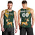 Custom South Africa Springbok Jumping Men Tank Top With Kente Patterns - Wonder Print Shop