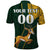 Custom South Africa Springbok Jumping Polo Shirt With Kente Patterns - Wonder Print Shop