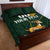 Custom South Africa Springbok Jumping Quilt Bed Set With Kente Patterns - Wonder Print Shop