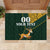 Custom South Africa Springbok Jumping Rubber Doormat With Kente Patterns - Wonder Print Shop