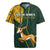 Custom South Africa Springbok Jumping Rugby Jersey With Kente Patterns - Wonder Print Shop