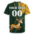 Custom South Africa Springbok Jumping Rugby Jersey With Kente Patterns - Wonder Print Shop