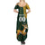 Custom South Africa Springbok Jumping Summer Maxi Dress With Kente Patterns