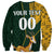 Custom South Africa Springbok Jumping Sweatshirt With Kente Patterns