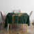 Custom South Africa Springbok Jumping Tablecloth With Kente Patterns