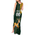 Custom South Africa Springbok Jumping Tank Maxi Dress With Kente Patterns