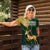 Custom South Africa Springbok Jumping Women Polo Shirt With Kente Patterns