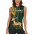 Custom South Africa Springbok Jumping Women Sleeveless Polo Shirt With Kente Patterns