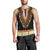 Africa Dashiki Men Tank Top Embroidery Neckline Floral Pattern - Wonder Print Shop