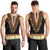 Africa Dashiki Men Tank Top Embroidery Neckline Floral Pattern - Wonder Print Shop