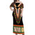 Africa Dashiki Off Shoulder Maxi Dress Embroidery Neckline Floral Pattern - Wonder Print Shop