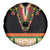 Africa Dashiki Spare Tire Cover Embroidery Neckline Floral Pattern - Wonder Print Shop