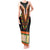 Africa Dashiki Tank Maxi Dress Embroidery Neckline Floral Pattern - Wonder Print Shop