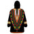 Africa Dashiki Wearable Blanket Hoodie Embroidery Neckline Floral Pattern - Wonder Print Shop