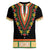 Africa Dashiki Women V-Neck T-Shirt Embroidery Neckline Floral Pattern - Wonder Print Shop