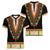 Africa Dashiki Women V-Neck T-Shirt Embroidery Neckline Floral Pattern - Wonder Print Shop