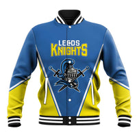 Custom West Knights of Yorkshire Baseball Jacket Skate Hard Hit Harder Blue Version - Wonder Print Shop