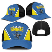 West Knights of Yorkshire Baseball Net Cap Skate Hard Hit Harder Blue Version - Wonder Print Shop