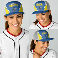 West Knights of Yorkshire Baseball Net Cap Skate Hard Hit Harder Blue Version - Wonder Print Shop