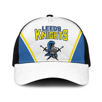 West Knights of Yorkshire Baseball Net Cap Skate Hard Hit Harder White Version - Wonder Print Shop