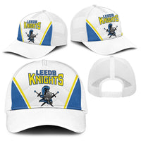 West Knights of Yorkshire Baseball Net Cap Skate Hard Hit Harder White Version - Wonder Print Shop