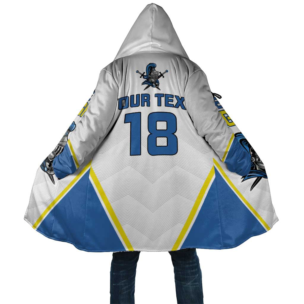 Custom West Knights of Yorkshire Cloak Skate Hard Hit Harder White Version - Wonder Print Shop
