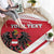 Personalized Austria Coat Of Arms Round Carpet Flag Style