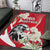 Austria Independence Day 1955 Area Rug Black Eagle And Edelweiss Flowers - Wonder Print Shop