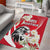 Austria Independence Day 1955 Area Rug Black Eagle And Edelweiss Flowers - Wonder Print Shop