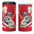 Austria Independence Day 1955 4 in 1 Can Cooler Tumbler Black Eagle And Edelweiss Flowers - Wonder Print Shop