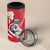 Austria Independence Day 1955 4 in 1 Can Cooler Tumbler Black Eagle And Edelweiss Flowers - Wonder Print Shop