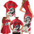 Austria Independence Day 1955 Family Matching Short Sleeve Bodycon Dress and Hawaiian Shirt Black Eagle And Edelweiss Flowers - Wonder Print Shop