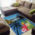 Saint Lucia Pitons Area Rug With Hibiscus Flowers - Wonder Print Shop