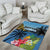 Saint Lucia Pitons Area Rug With Hibiscus Flowers - Wonder Print Shop