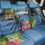 Saint Lucia Pitons Back Car Seat Cover With Hibiscus Flowers - Wonder Print Shop