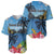 Saint Lucia Pitons Baseball Jersey With Hibiscus Flowers - Wonder Print Shop