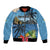 Saint Lucia Pitons Bomber Jacket With Hibiscus Flowers - Wonder Print Shop