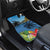 Saint Lucia Pitons Car Mats With Hibiscus Flowers - Wonder Print Shop