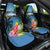 Saint Lucia Pitons Car Seat Cover With Hibiscus Flowers - Wonder Print Shop