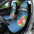 Saint Lucia Pitons Car Seat Cover With Hibiscus Flowers - Wonder Print Shop