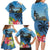 Saint Lucia Pitons Family Matching Long Sleeve Bodycon Dress and Hawaiian Shirt With Hibiscus Flowers - Wonder Print Shop