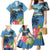 Saint Lucia Pitons Family Matching Mermaid Dress and Hawaiian Shirt With Hibiscus Flowers - Wonder Print Shop