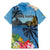 Saint Lucia Pitons Family Matching Mermaid Dress and Hawaiian Shirt With Hibiscus Flowers - Wonder Print Shop